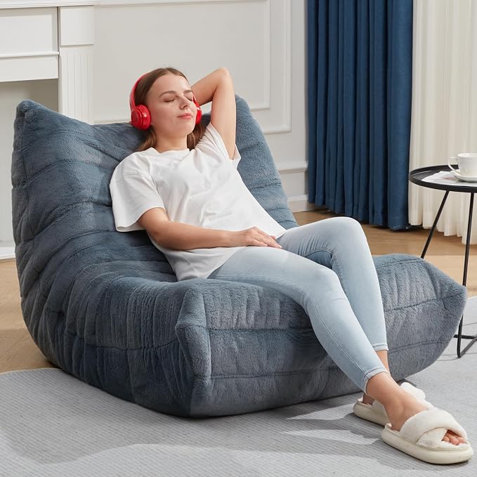Bean Bag Chairs for Adults Giant Bean Bag Chair Memory Foam BeanBag Chair Bean - Image 3
