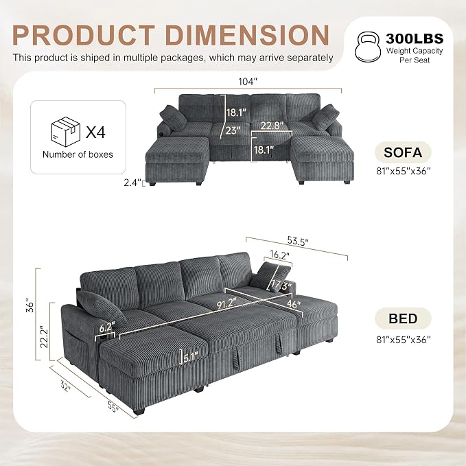 Hanherry 104" Sectional Sofa - Image 3