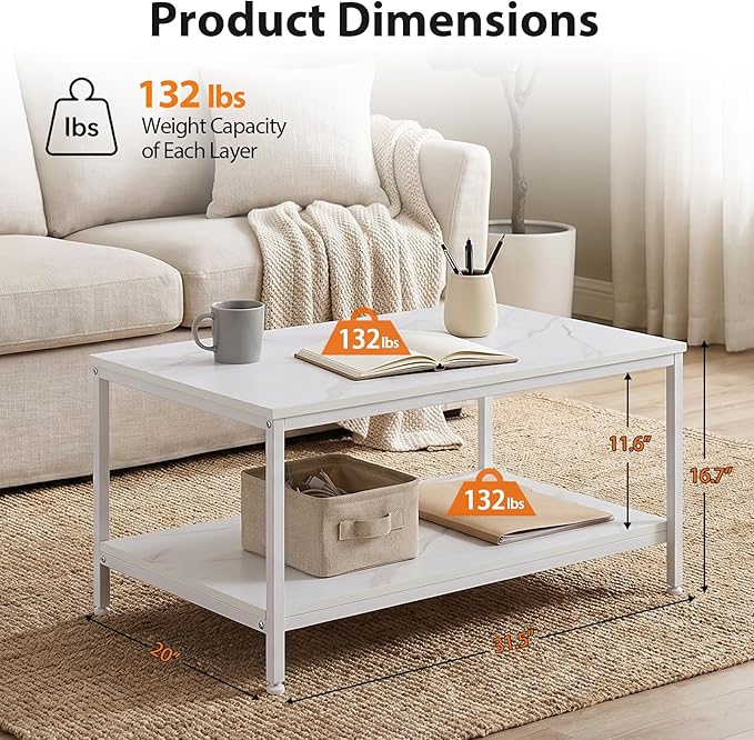 ZenStyle Industrial Coffee Table - Image 3