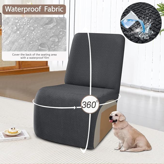 ALIECOM 100% Waterproof Recliner Sectional Couch Covers L Shape Stretch Corner - Image 4