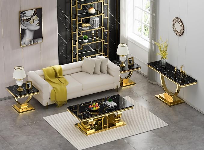Henf 47" Marble Coffee Table - Image 8