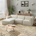Novilla 109" Modular Sectional Sofa, No Assembly Cloud Sectional Couch by Novilla