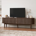 LINSY HOME 70" Fluted TV Stand for TVs up to 80 Inch, Mid Century Modern by LINSYHOME