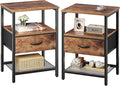 Huuger Nightstand Set of 2, Night Stand by Huuger