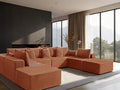 138" Cloud Sectional Couch, Comfort U Shaped Sofa by VYUXWO