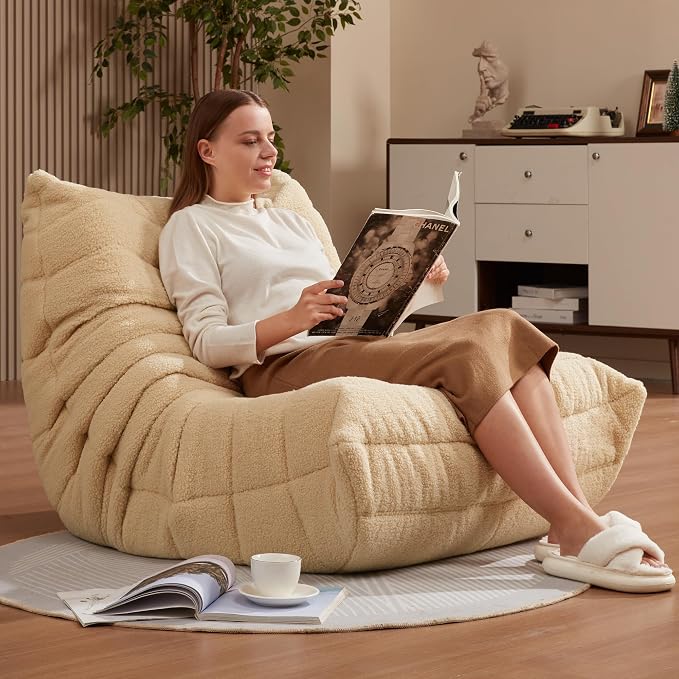 Bean Bag Chairs for Adults Giant Bean Bag Chair Memory Foam BeanBag Chair Bean - Image 3