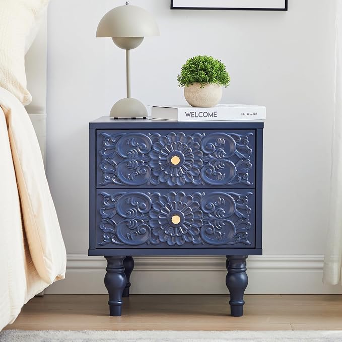 Nightstand, Farmhouse Bedside Table - Image 6