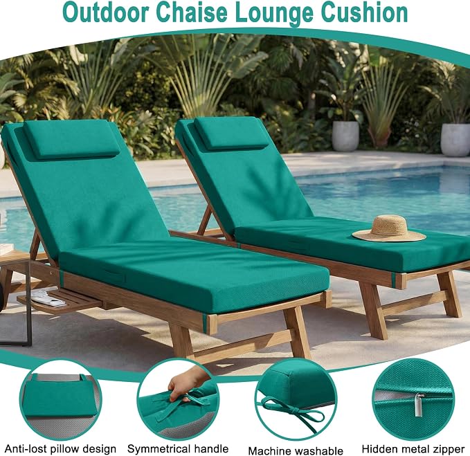 Outdoor Lounge Chair mat, 72 inches x 21 inches, Waterproof Chaise Lounge - Image 5