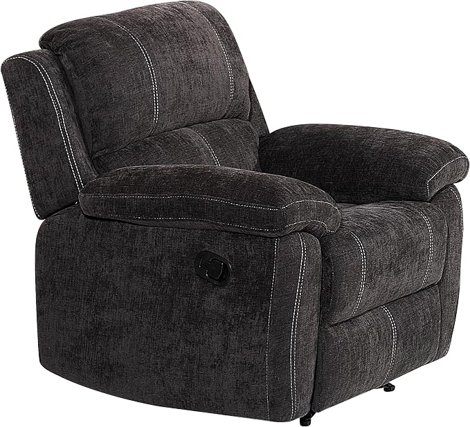Betsy Furniture Modern Fabric Recliner Sofa Set, Loveseat w/Console, Recliner - Image 8