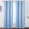 LEMOMO Sky Blue Thermal Blackout Curtains/38 x 84 Inch/Set of 2 Panels Room by Lemomo