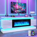 chartustriable 71IN LED TV Stands w/40 inch Fireplace Power Outlet by chartustriable