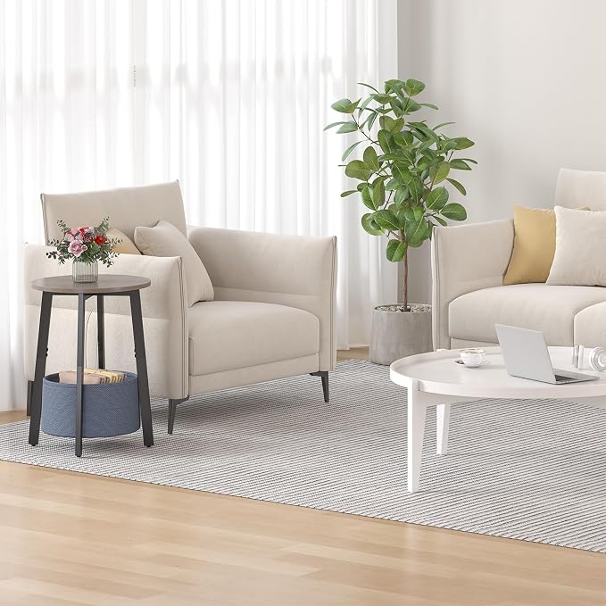 sthmec Small Round Side End Table - Image 5