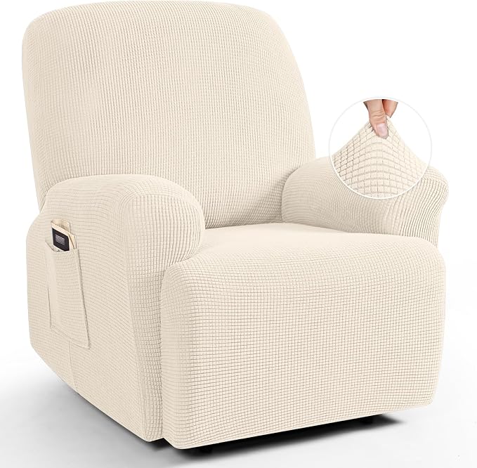 TAOCOCO Recliner Cover 4-Pieces, Recliner Stretch Sofa Slipcover, Recliner by TAOCOCO