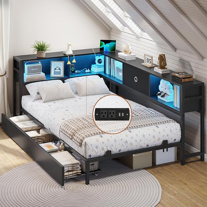 DICTAC Twin Corner Bed Frame by DICTAC