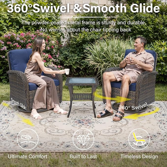Belord 7 Piece Wicker Patio Furniture Set - Image 4