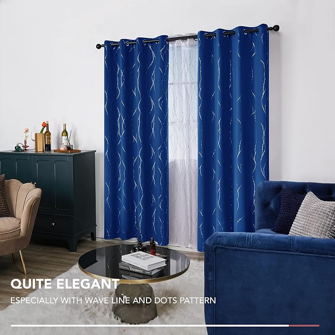 Deconovo Blackout Curtains, 52 x 108 Inch Drape - Image 6