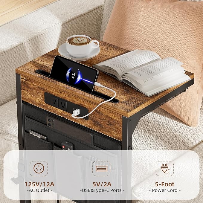 Simple Trending Side Table, C Shaped End Table - Image 6