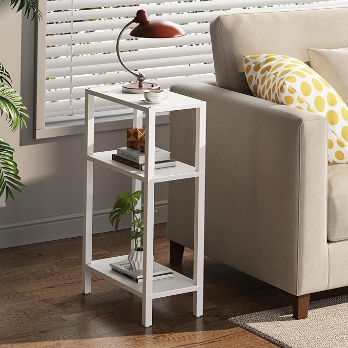 TUTOTAK Small Side Table, Narrow End Table, Skinny Sofa Table, Slim Nightstand - Image 2