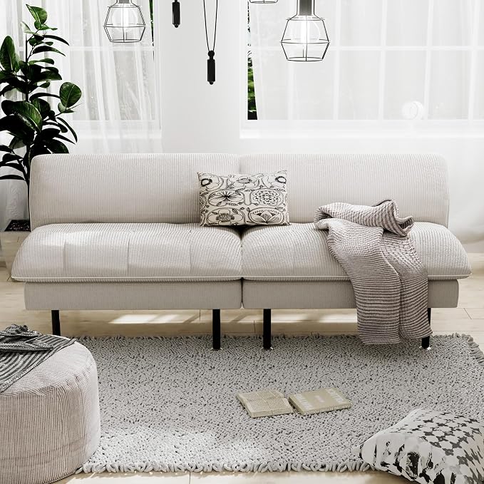 Ribilake 70" Futon Sofa Bed, 4 in 1 Multi-Function Couch Sleeper - Image 2