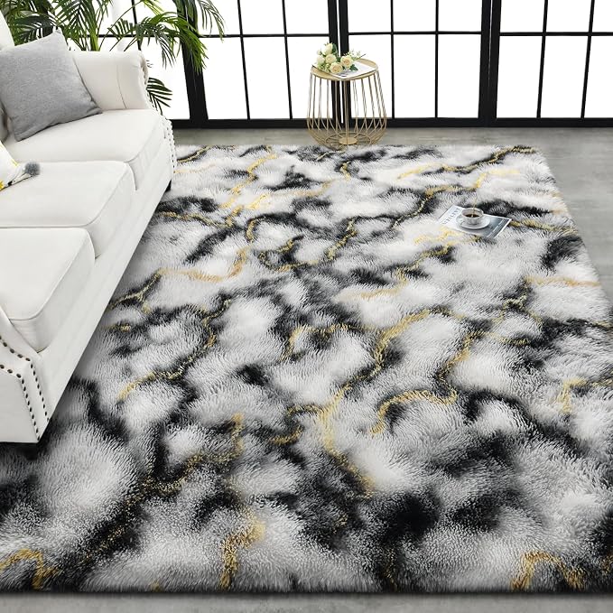 TWINNIS Super Soft Shaggy Rugs Fluffy Carpets, 6x9 Feet, Indoor Modern Plush - Image 8