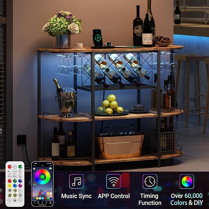 ZOPEND 3-Tier Wine Bar Cart - Image 3