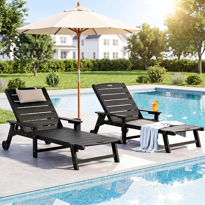 Outdoor Lounge Chair Set of 2 - Image 2