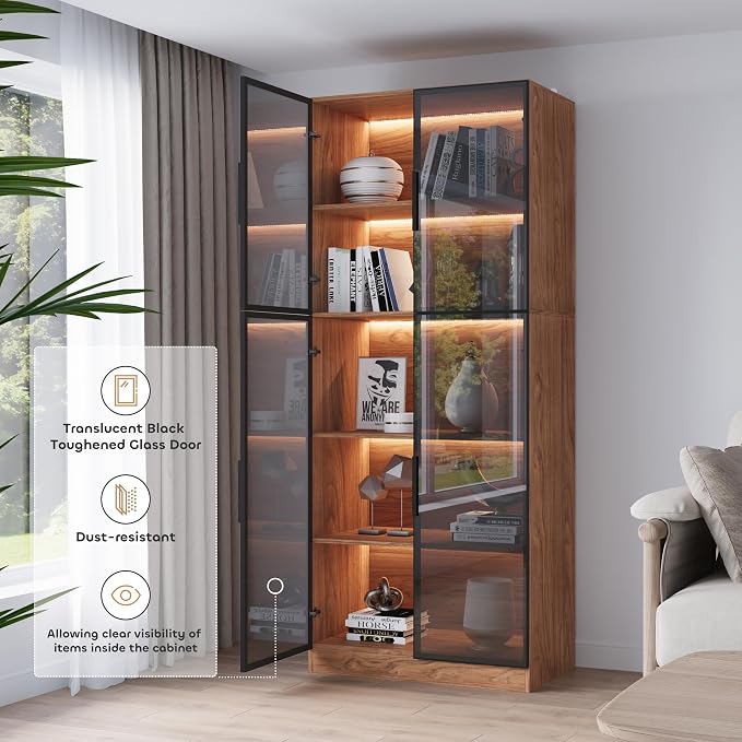 Mekminop Modern Display Storage Cabinet - Image 3