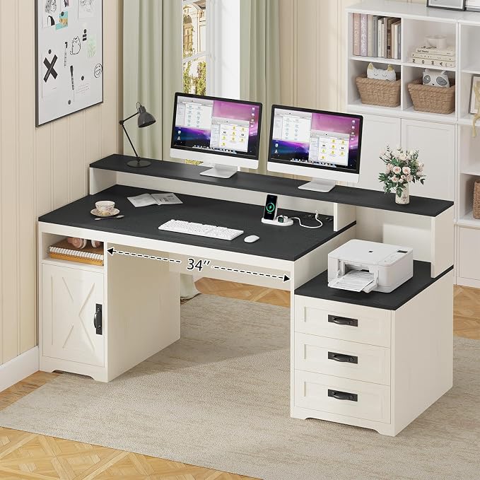 TVU Farmhouse Computer Desk - Image 8