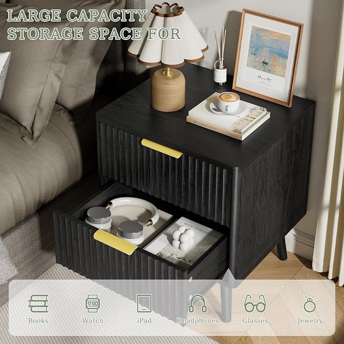 LYNSOM 3 Pieces King Bedroom Set, Floating Bed Frame - Image 8
