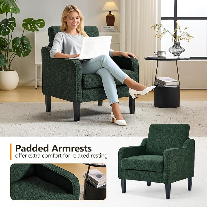 VINGLI Accent Chair for Living Room Chairs Reading Chair for Bedroom Chair - Image 4