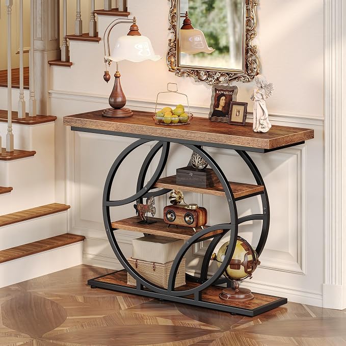 Huuger Modern Console Table, 41.3 Inch Sofa Table - Image 4