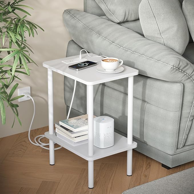 Apicizon 2 Tier End Table, Small Side Table by APICIZON