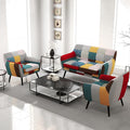 Bonzy Home Modern Colorful 4 Piece Coroful Fabric Sofa Set, Included 2 Accent by BonzyHome