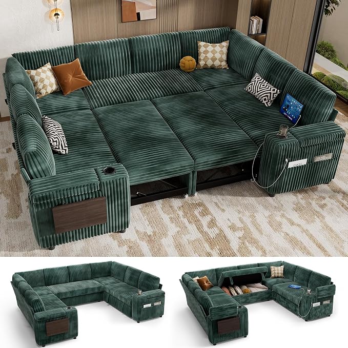 Vipbear 111" Modular Sectional Sleeper Sofa by VipbearLiving
