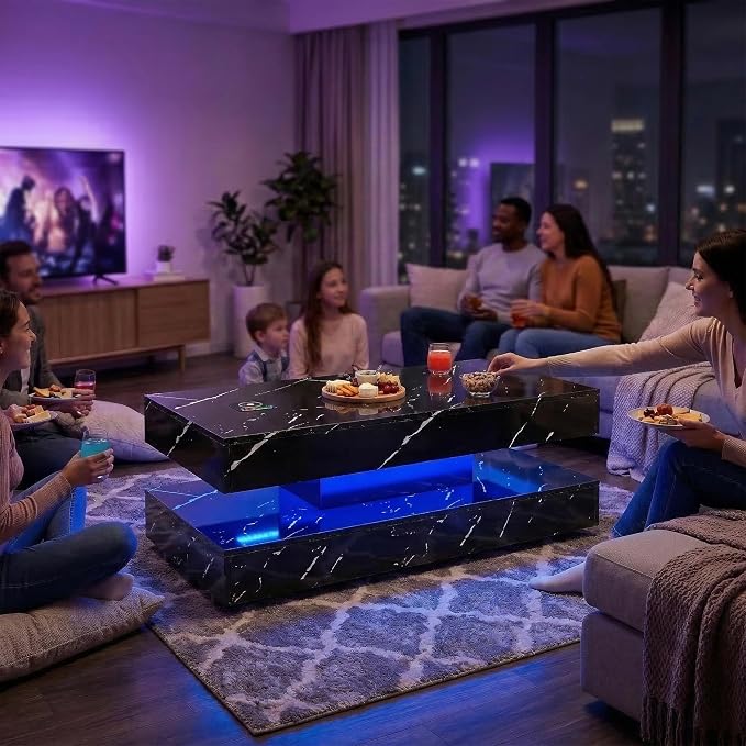 47.2" LED Smart Coffee Table - Image 8