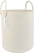 XUANGUO Cotton Rope Laundry Basket Hamper by XUANGUO