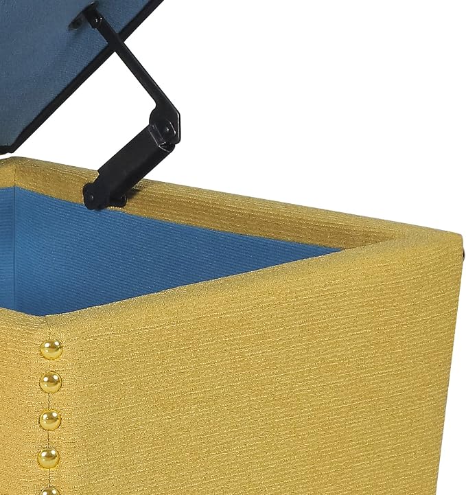 Adeco Square Storage Ottoman - Image 7