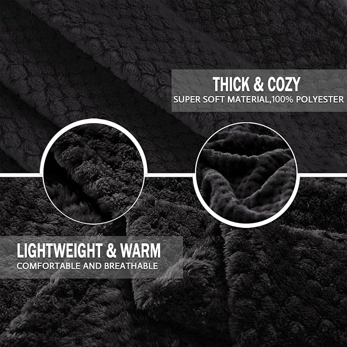 Exclusivo Mezcla Fleece Throw Blanket Extra Large, Super Soft and Warm Blankets - Image 4