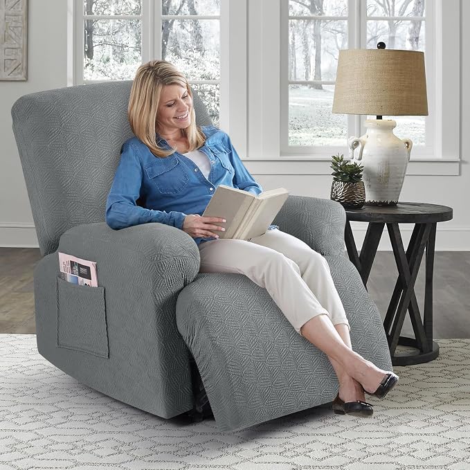 Timeles Recliner Covers Extra Wide Recliner Chair Cover Reclining Sofa - Image 8