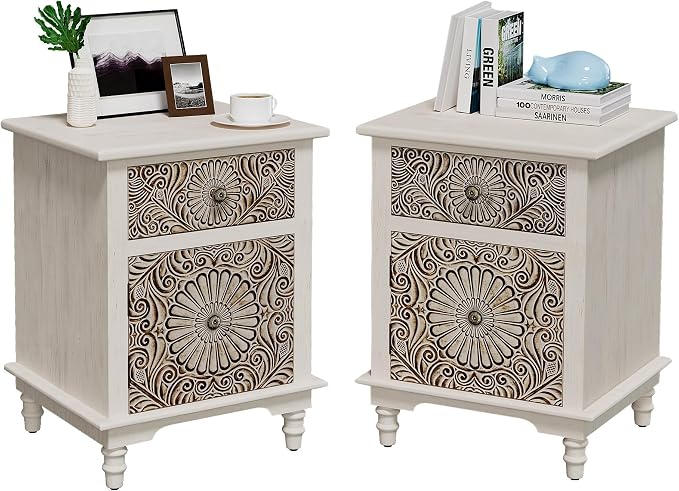 SUNBURY Night Stand Set 2, Accent End Table by SUNBURY