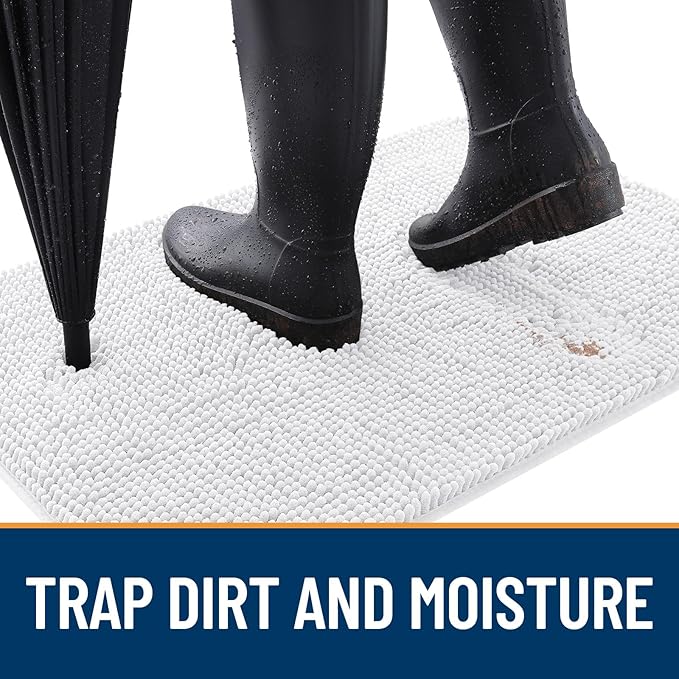 OLANLY Dog Door Mat for Muddy Paws 30x20, Absorbs Moisture and Dirt, Absorbent - Image 2