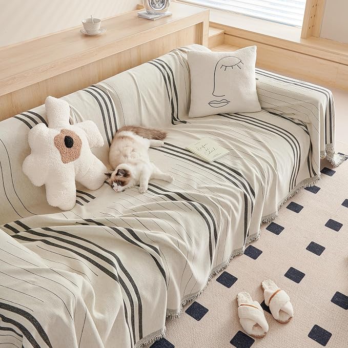 DREAMINGO Couch Cover Washable Chenille Sofa Protector - Image 7