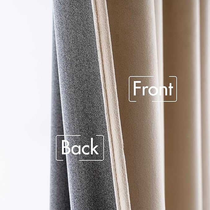 MIULEE Velvet Curtains 2 Panels Luxury Blackout Curtains - Image 6