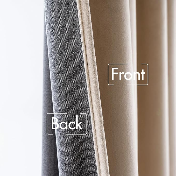 MIULEE Velvet Curtains 108 inches Long 2 Panels - Image 6