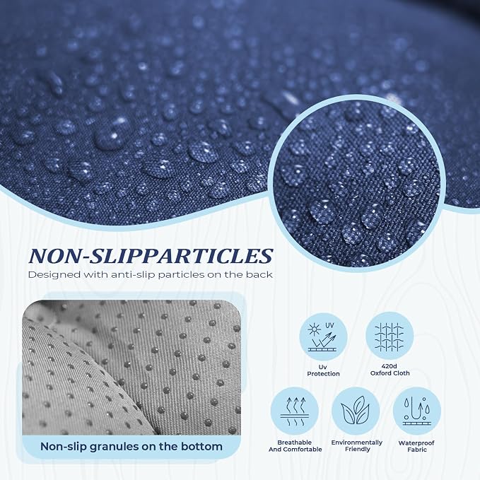 Chaise Lounge Cushion Outdoor, Waterproof Thick Patio Lounge Chair Cushion - Image 5