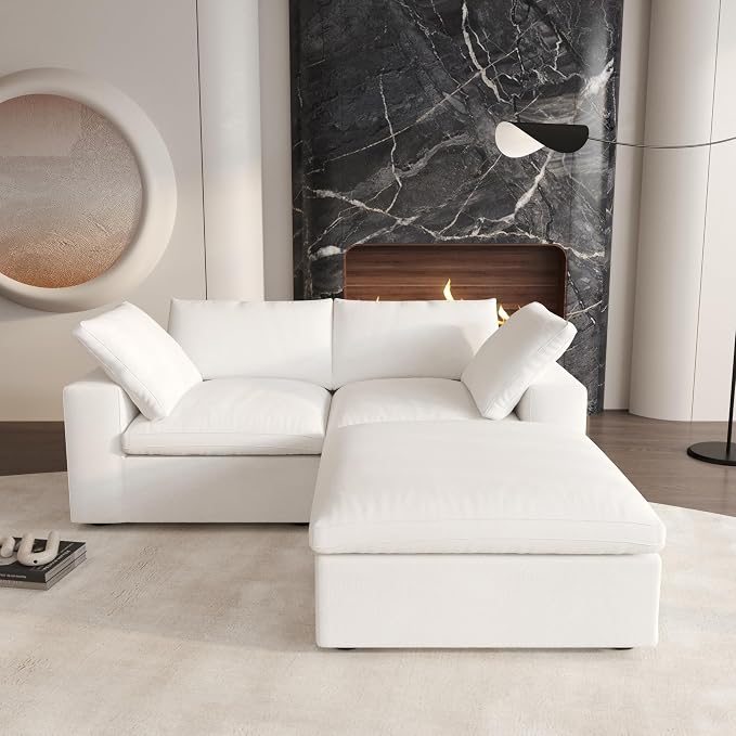 Cloud Modular Sectional Sofa, 80.3" Down Filled Comfort Sofa Couch - Image 3