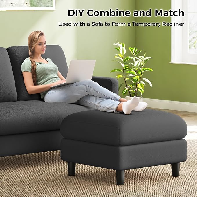 Welzona 83" Couches for Living Room, Teddy Sofa Couch - Image 7