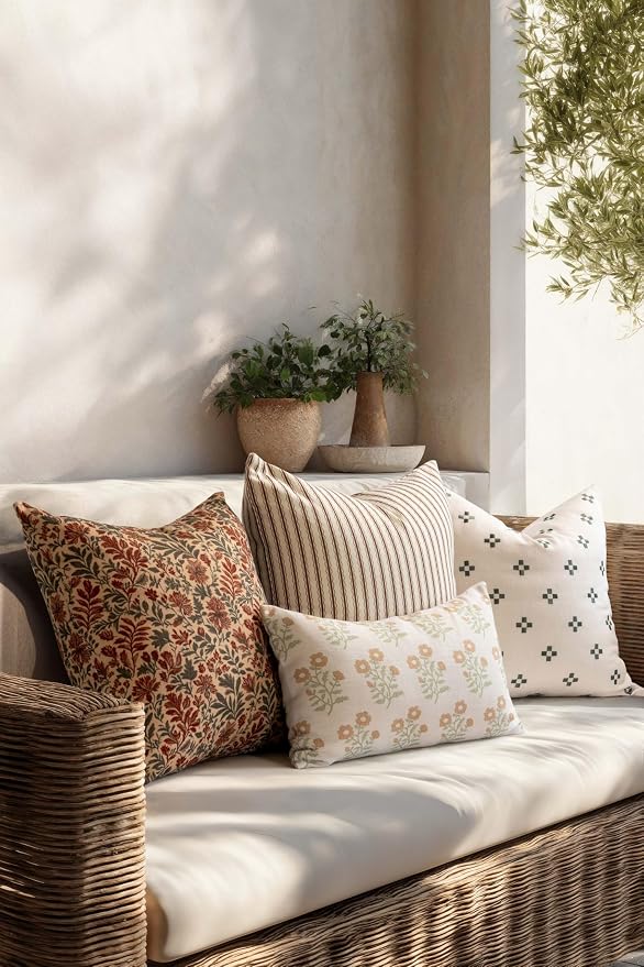 Crumbs Home Modern Farmhouse California Casual Indoor Outdoor Lumbar Pillow - Image 3