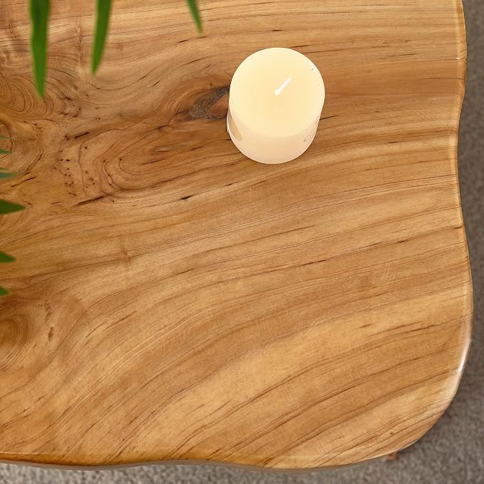 Cedar Roots Tree Stump Side Table 14"x13"x18"H Live Edge Rustic Natural Solid - Image 9
