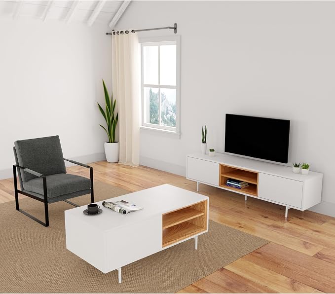Euro Style Bodie Coffee Table | Scandinavian Modern Minimalist | Mid-Century - Image 7